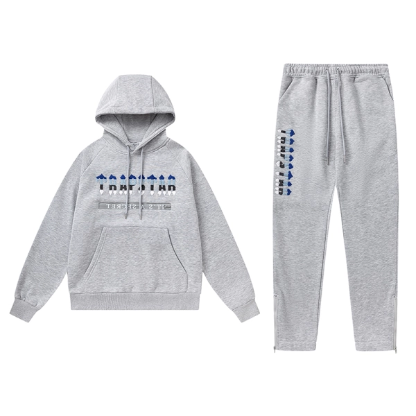 Trapstar Hoodie Tracksuit-8854 Grey