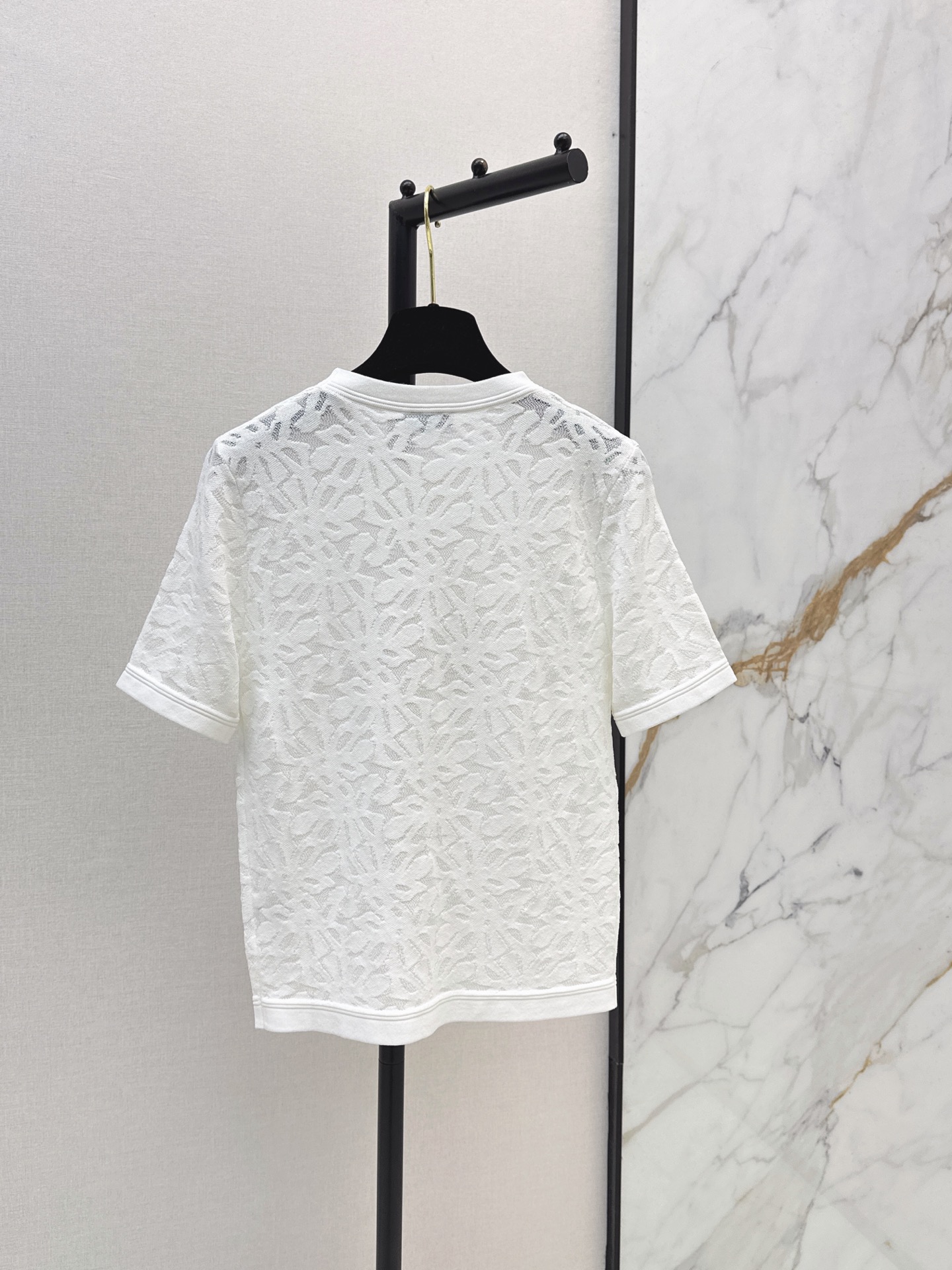 Chan New embossed short-sleeve