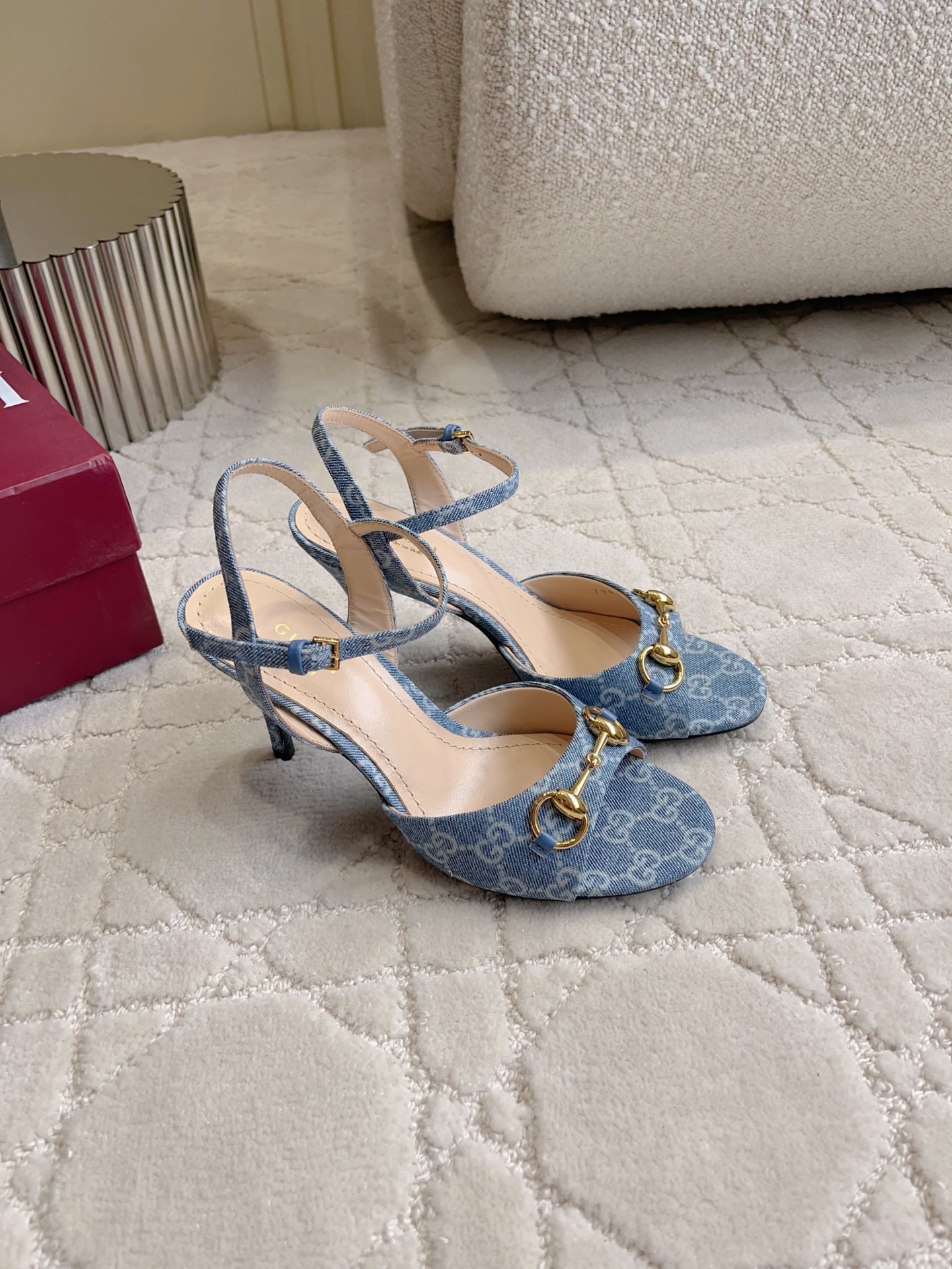 Guc New Horsebit High Heel Sandals