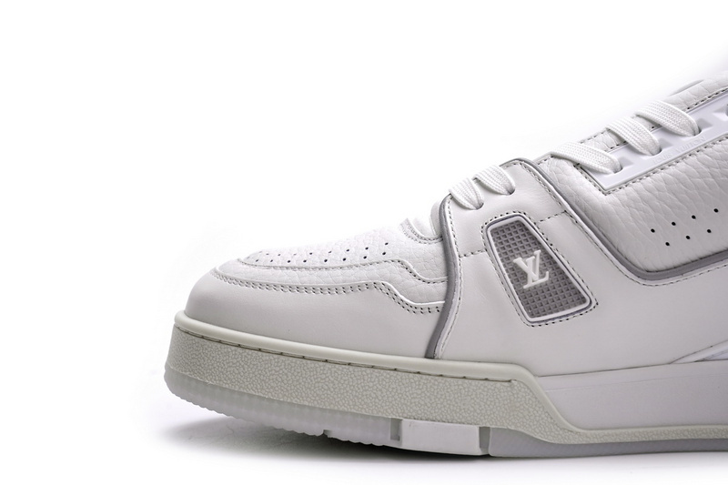 Pkkicks God Batch LOUIS VUITTON Trainer White Litchi Pattern FD0221