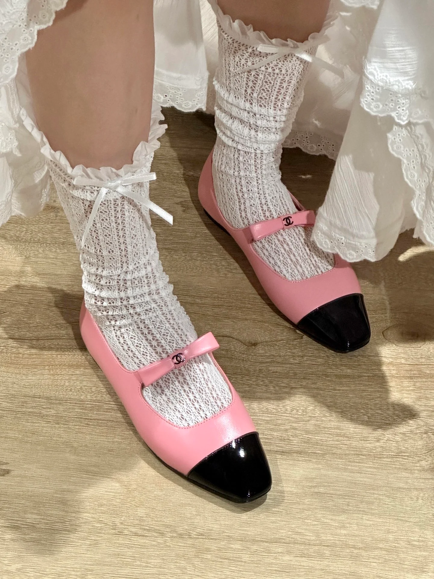 Chan New bow Mary Jane shoes