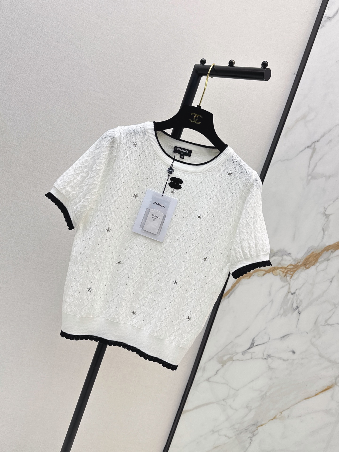 Chan New Short-sleeve knitwear