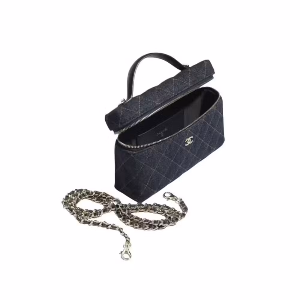 Chanel (CHANEL) women's bag 26P gold double C rhombus leather wear chain tannin spell gold box bag slung handbag women's tannin AP4385-B23492-U7663 19.5cm long 5cm wide 5cm high 17cm