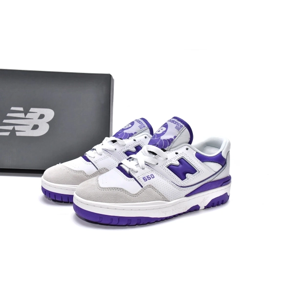 New Balance 550 White Purple BB550WR1