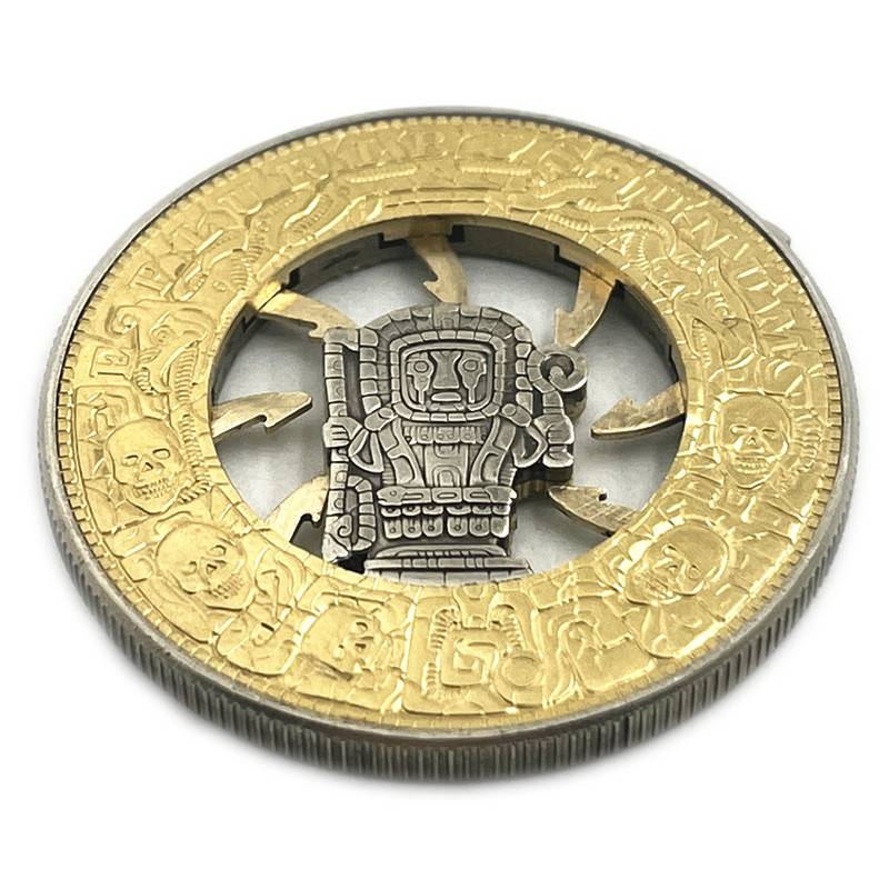 USA Movable Mechanical Coin 'Trap Coin' Roman Booteen Coin Hobo Nickel Morgan Dollar Amazing Art Collectible Creative Gift Handmade Commemoration Coin