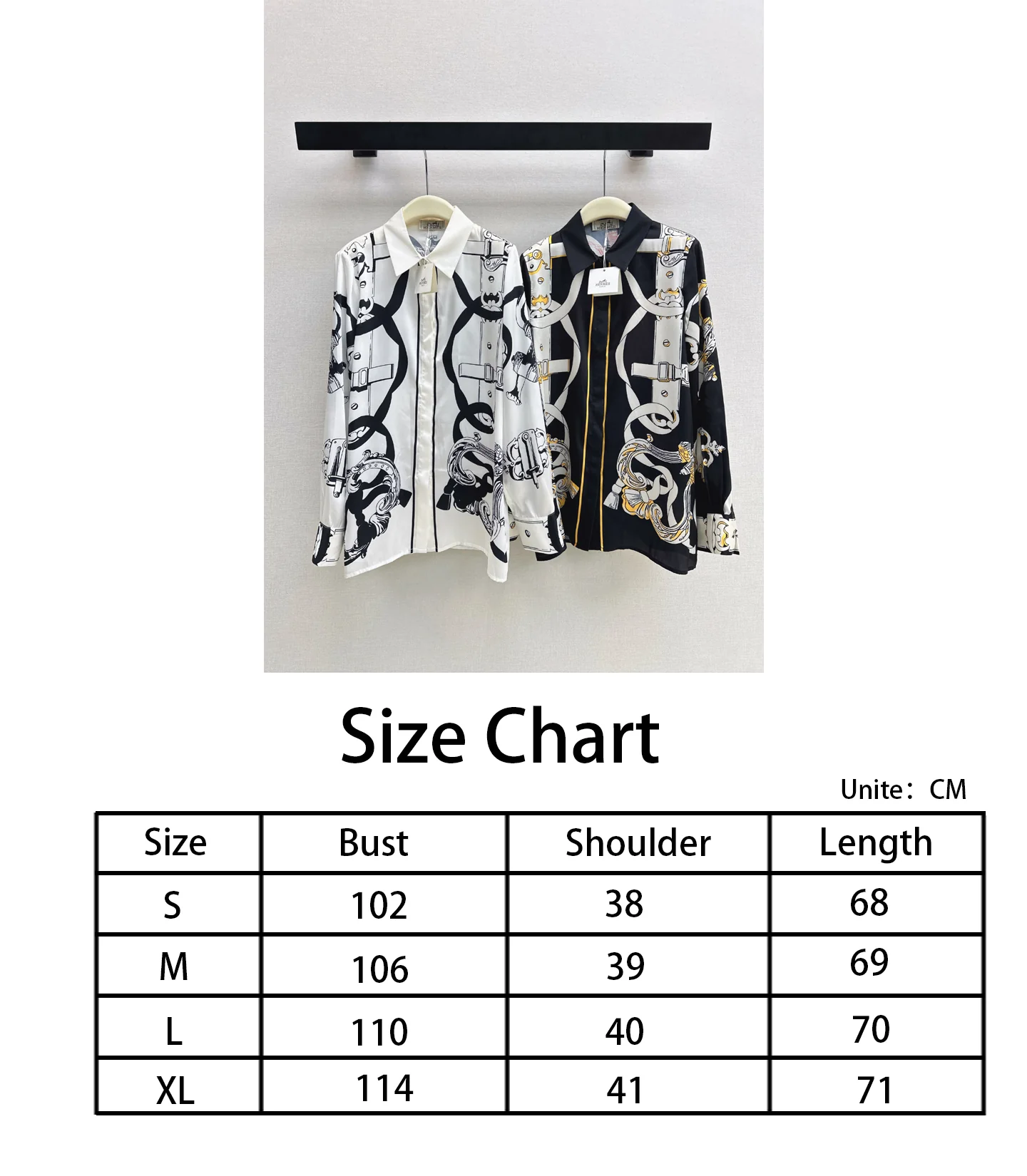 Herm NEW print silk shirts