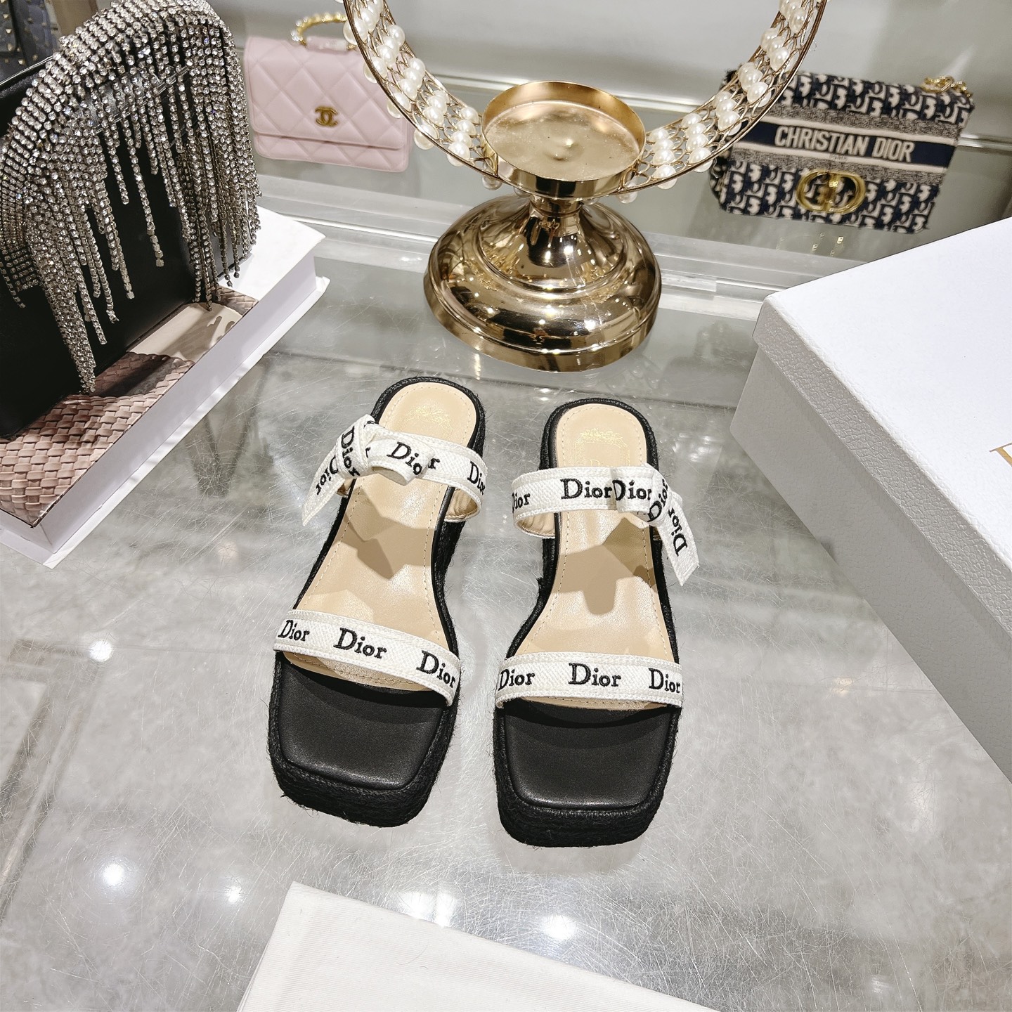 CD New Double buckle sandals