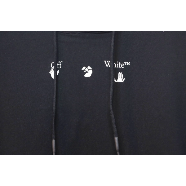 Off-white Red and Gray Melted Arrow Hoodie