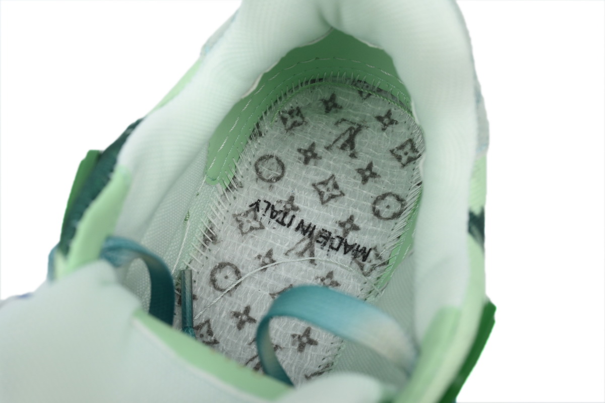 Pkkicks God Batch LOUIS VUITTON Trainer Golf Rendering Green Cloth