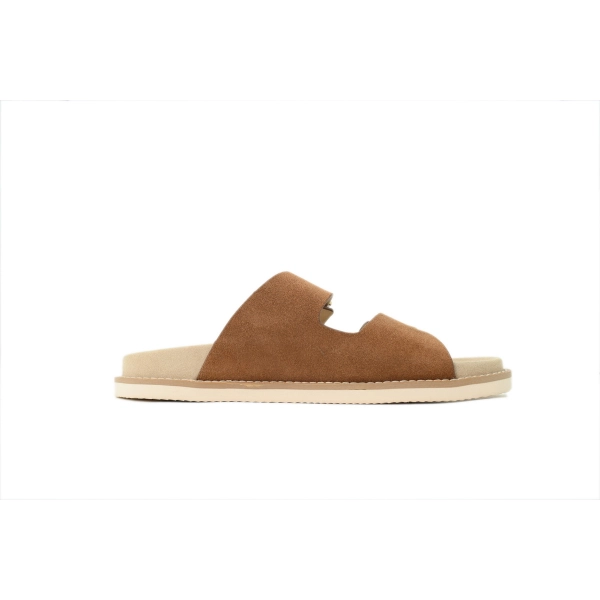 Brunello Cucinelli Suede two-strap Sandals Brown
