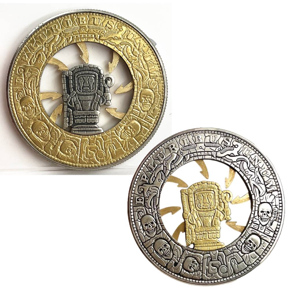 USA Movable Mechanical Coin 'Trap Coin' Roman Booteen Coin Hobo Nickel Morgan Dollar Amazing Art Collectible Creative Gift Handmade Commemoration Coin
