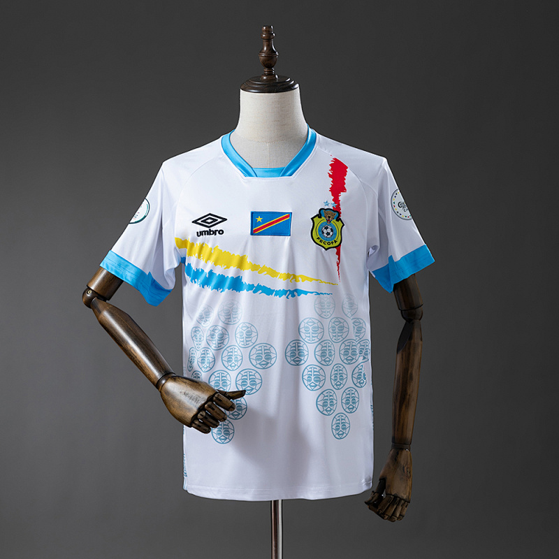 Congo 2026 White and Blue Jersey