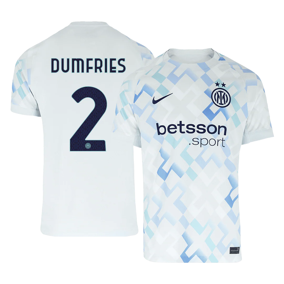 DUMFRIES #2 Inter Milan Away Soccer Jersey 2025/26