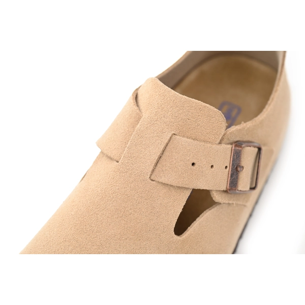 Birkenstock London Suede Sandals Taupe 1010504