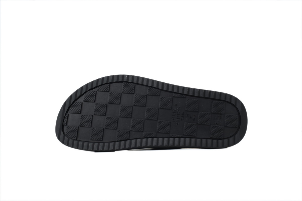Pkkicks God Batch LOUIS VUITTON Oasis Mule Shoes Black Crocodile Leather