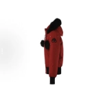 Moose Knuckles Red Jacket Black Wool Collar（NFC)