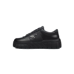 Prada Low-Top Sneakers Serrated Black