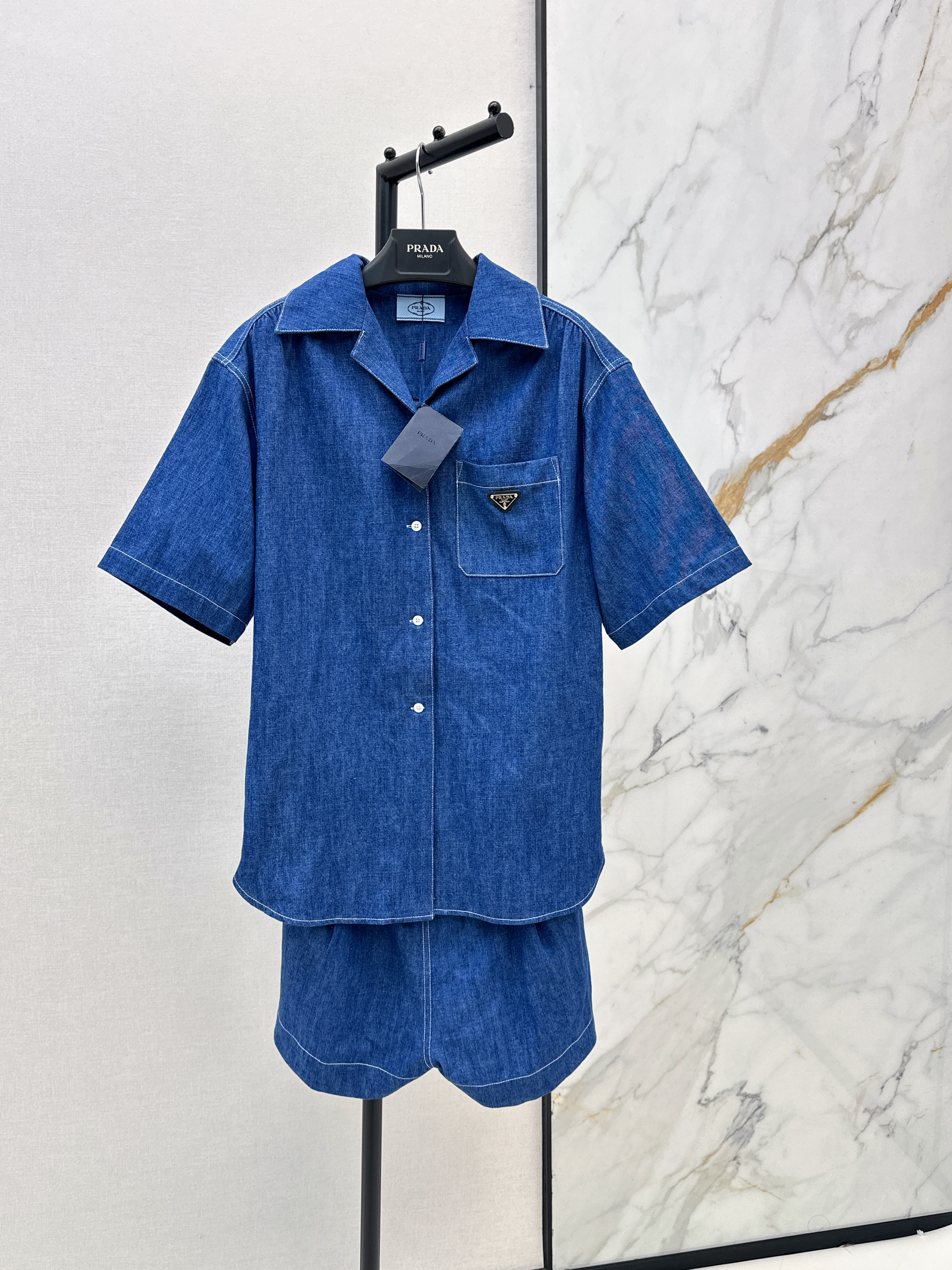 Pra New Workwear-style denim jumpsuit