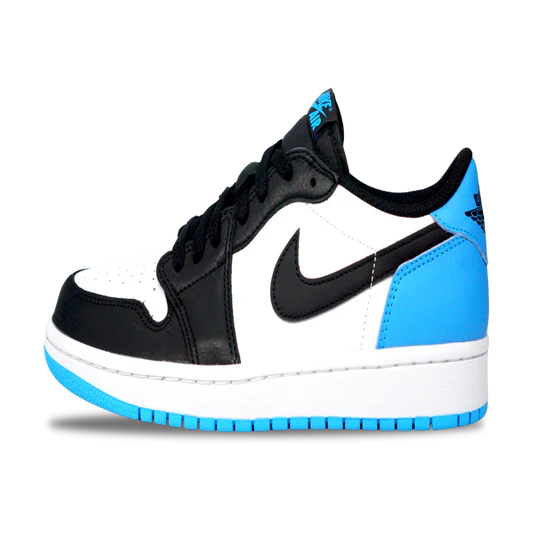AJ1 Low Black Dark Powder Blue (CZ0775-104) Women Size 5-12
