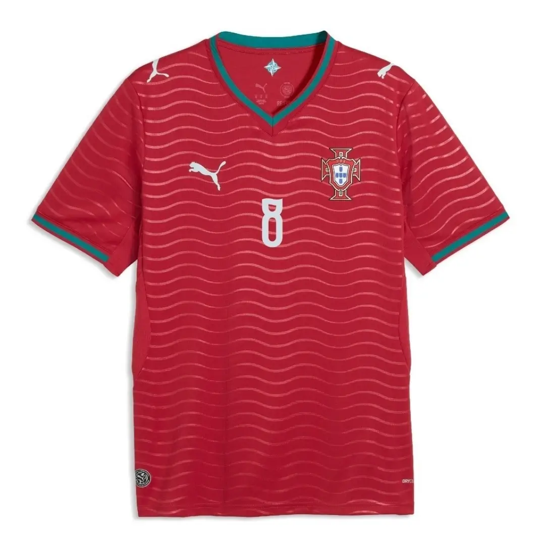 B.Fernandes #8 Portugal Home Soccer Jersey 2026 World Cup