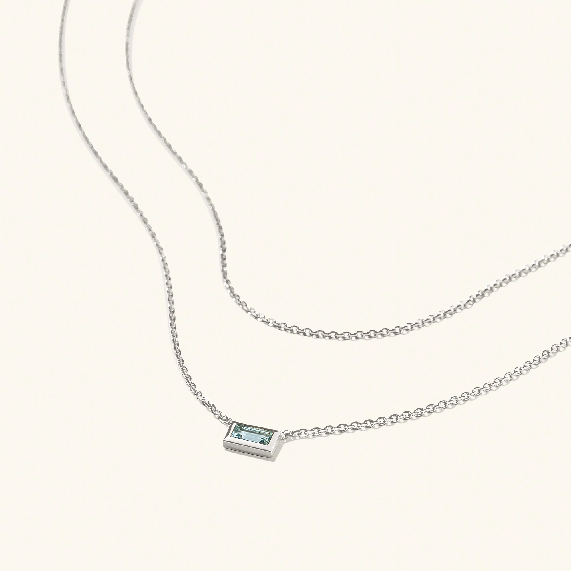 Layered Baguette Necklace