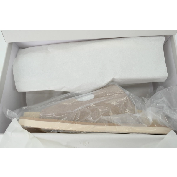 Brunello Cucinelli Suede two-strap Sandals Beige