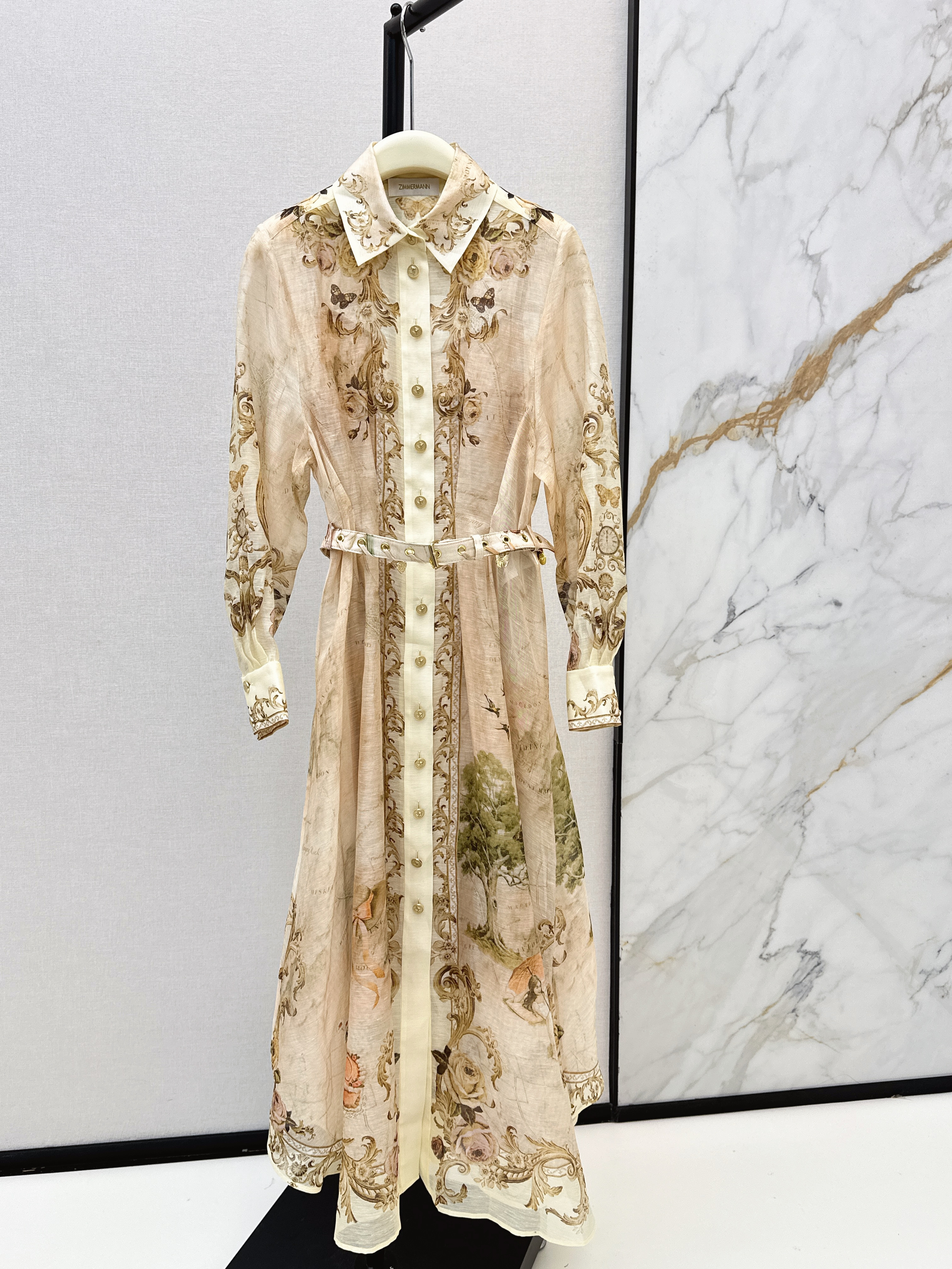 Zimm New printed belt dress
