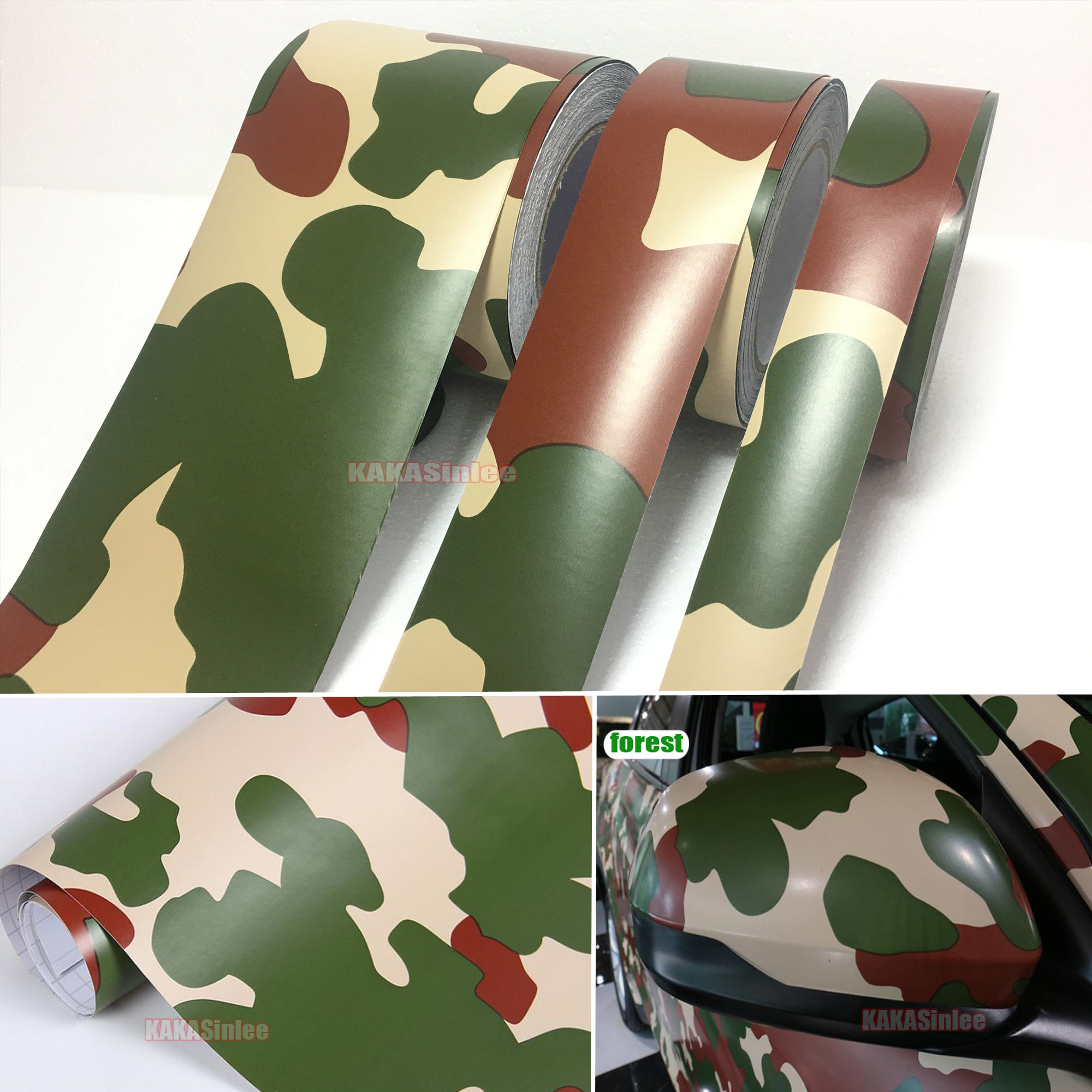 Matte Camo Vinyl Wrap Sticker