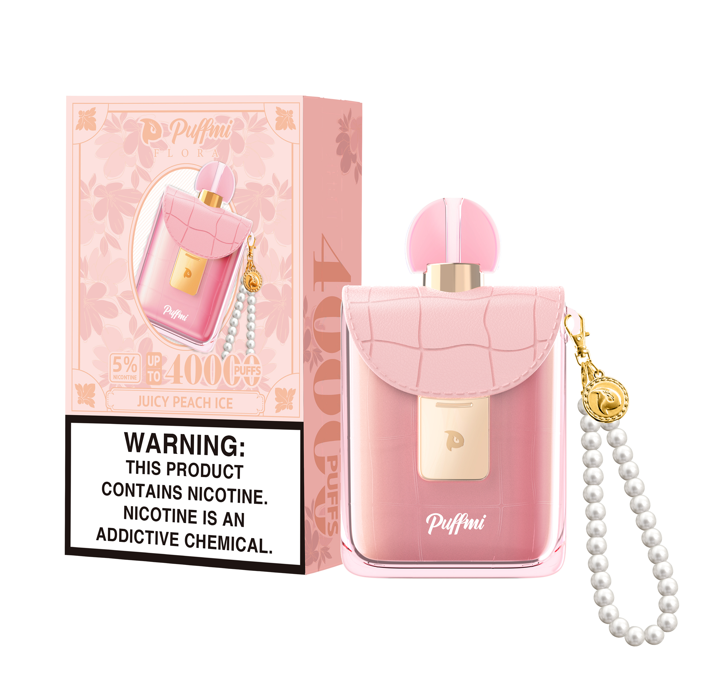 Puffmi JUICY PEACH ICE Flavor—the style most loved by the ladies.