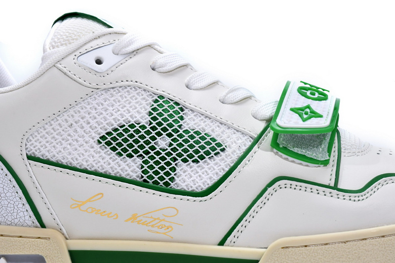 Pkkicks God Batch LOUIS VUITTON Trainer White Green 1A98UX