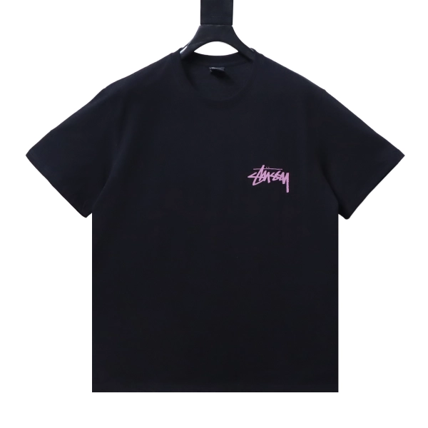 Stussy Monroe Print Short Sleeve Shirt black