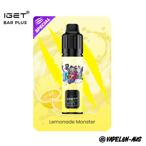 IGET BAR PLUS S3 10000 Puffs - Lemonade Monster