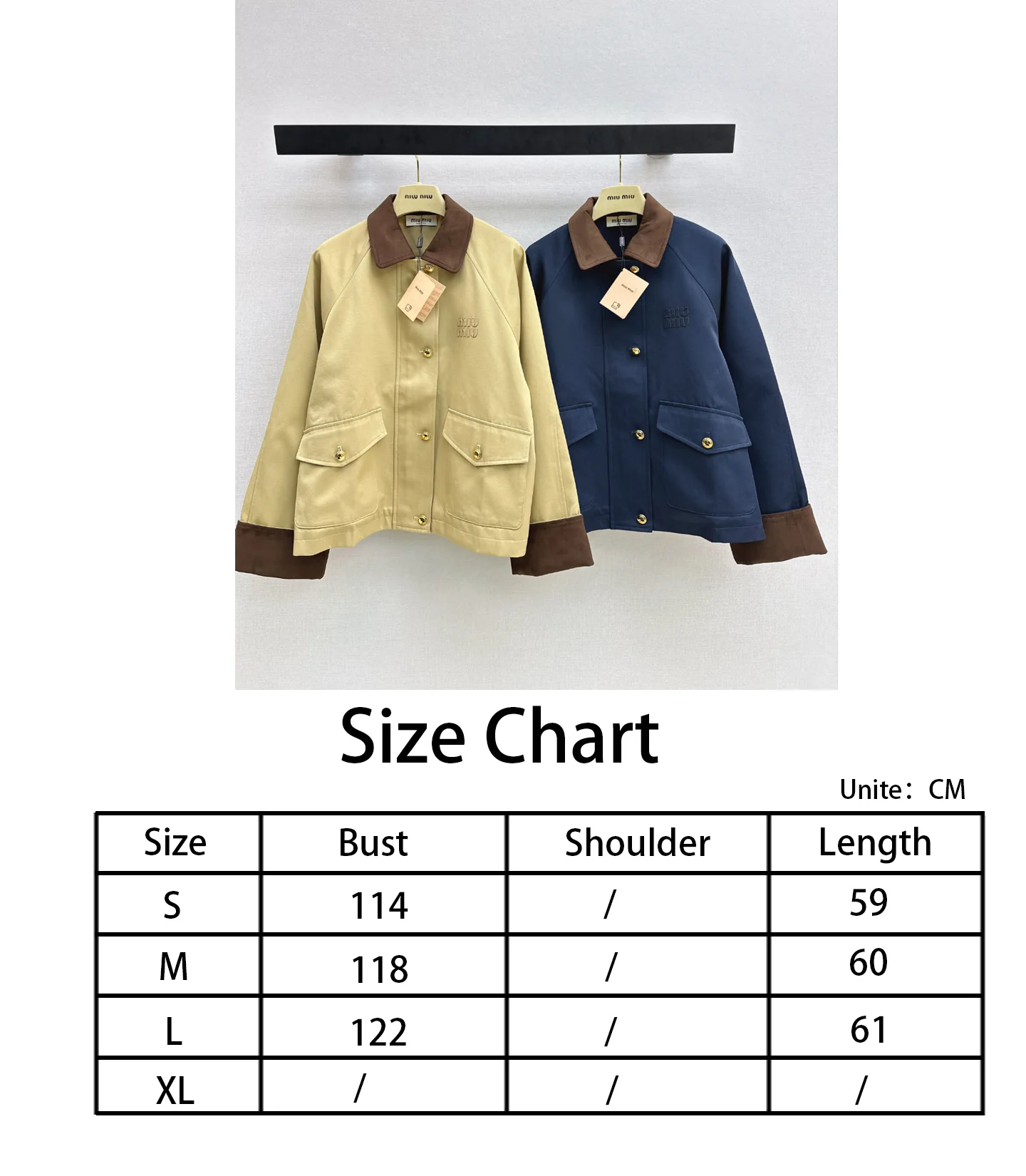 Miu NEW contract corduroy jacket