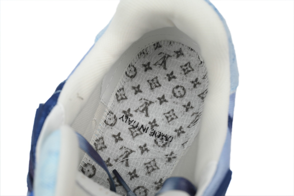 Pkkicks God Batch LOUIS VUITTON Trainer XS Rendering Blue Cloth
