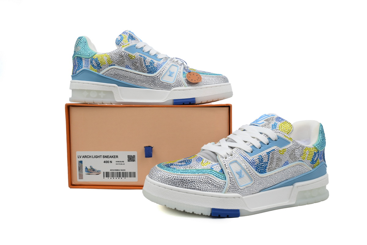 Pkkicks God Batch Louis Vuitton Trainer Sky Blue