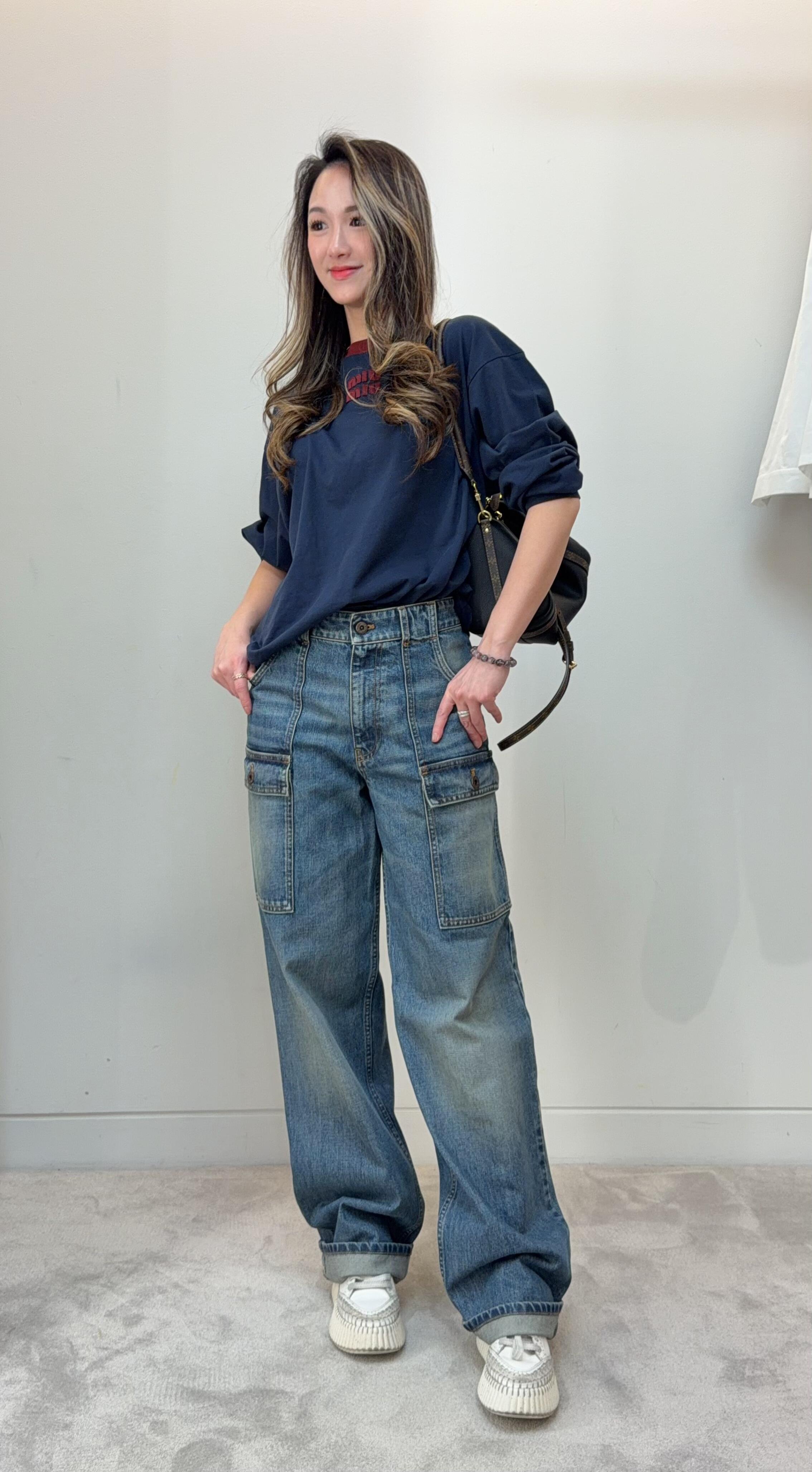 Miu NEW cargo jeans