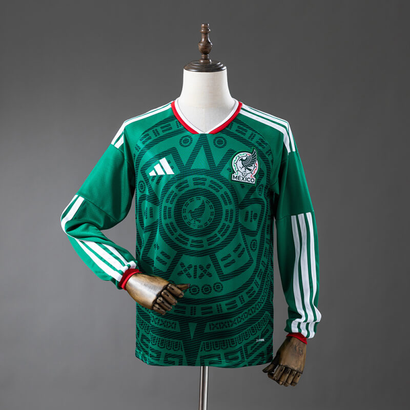 Mexico 2026 Home Long Sleeve Fan Jersey