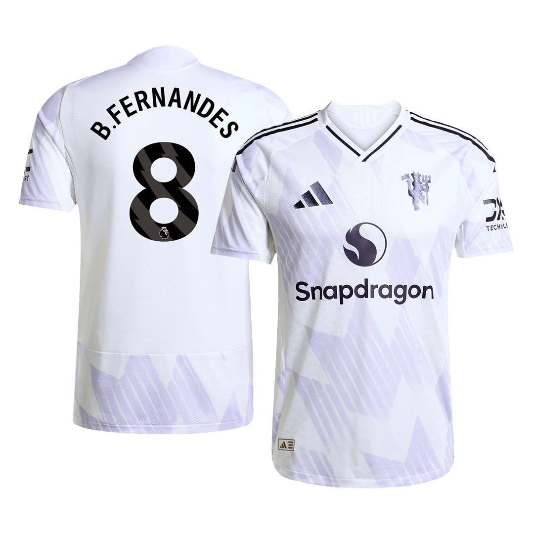 B.FERNANDES #8 Manchester United Away Player Version Soccer Jersey 2025/26