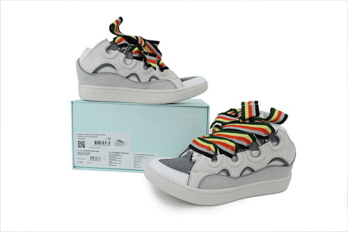 Lanvin Curb Sneakers White Ribbon