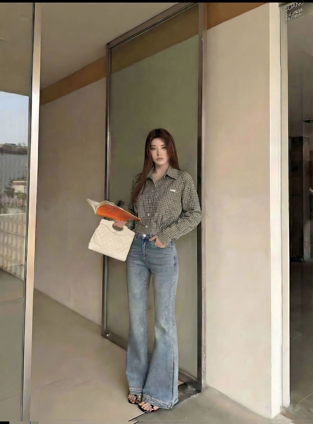 Miu New check shirt