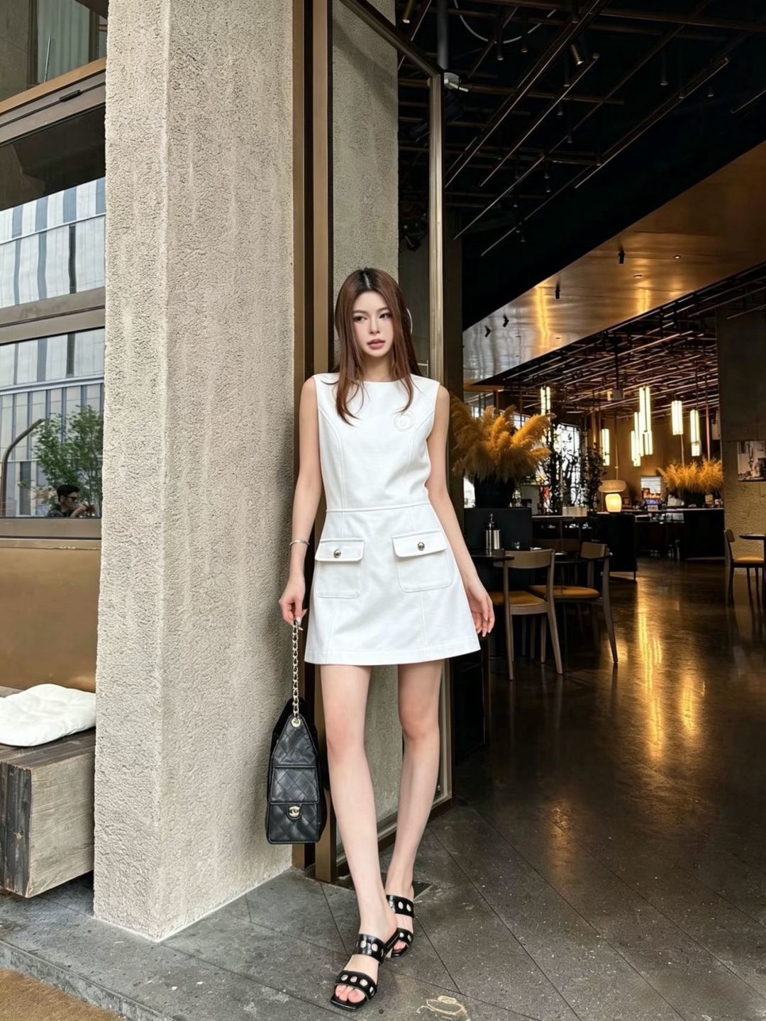 CD New Sleeveless Embroidered Dress