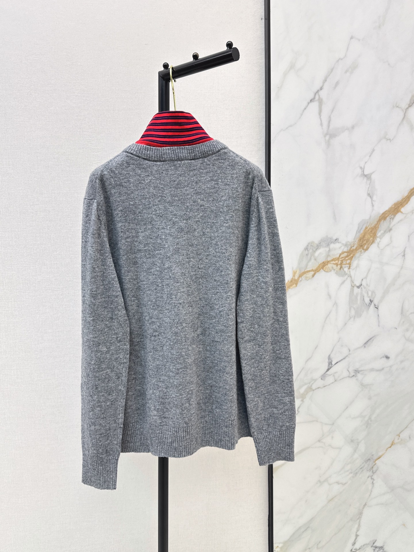 Miu New Retro Faux Two-Piece Sweater