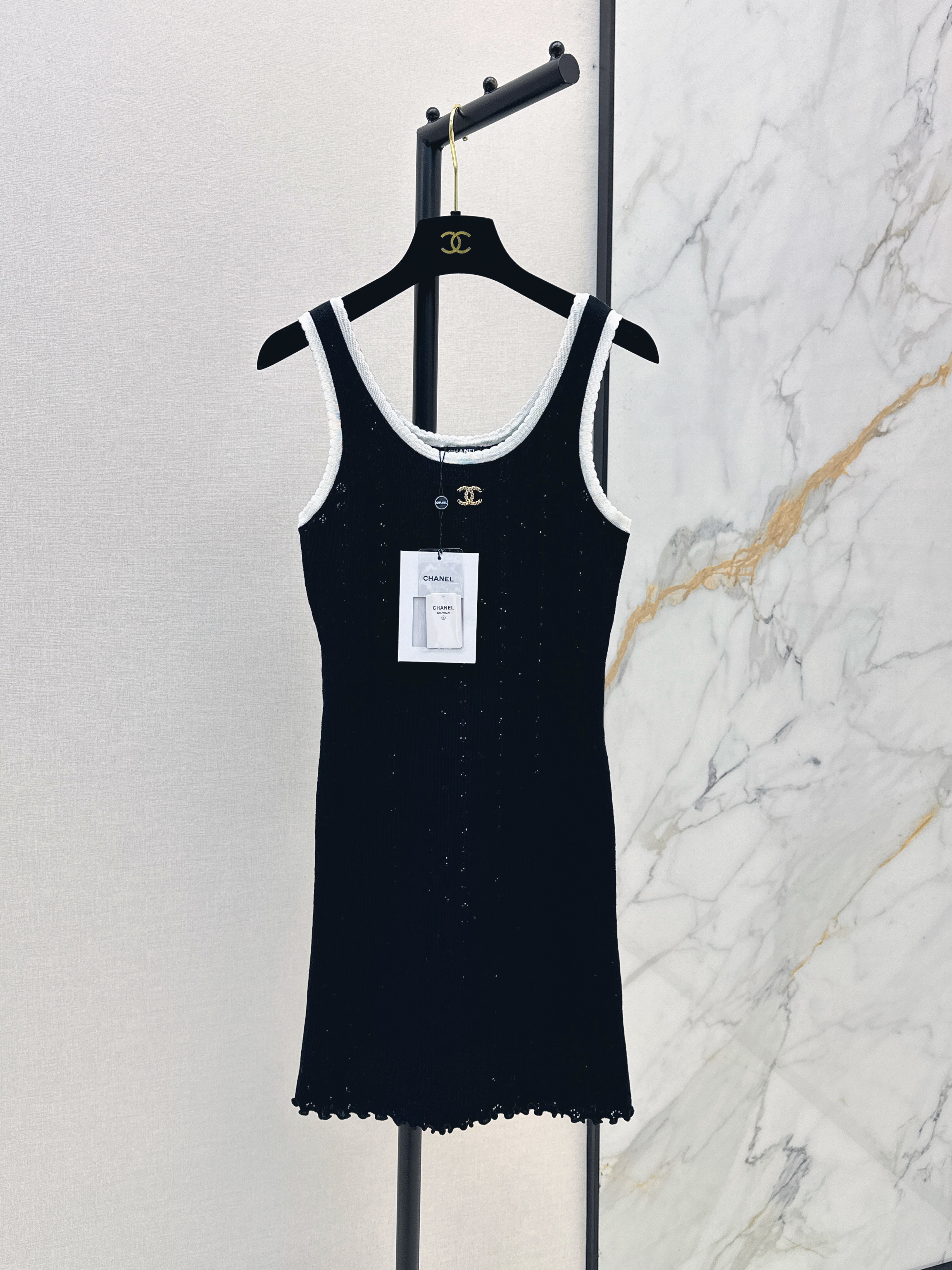 Chan New Color-block knitted dress