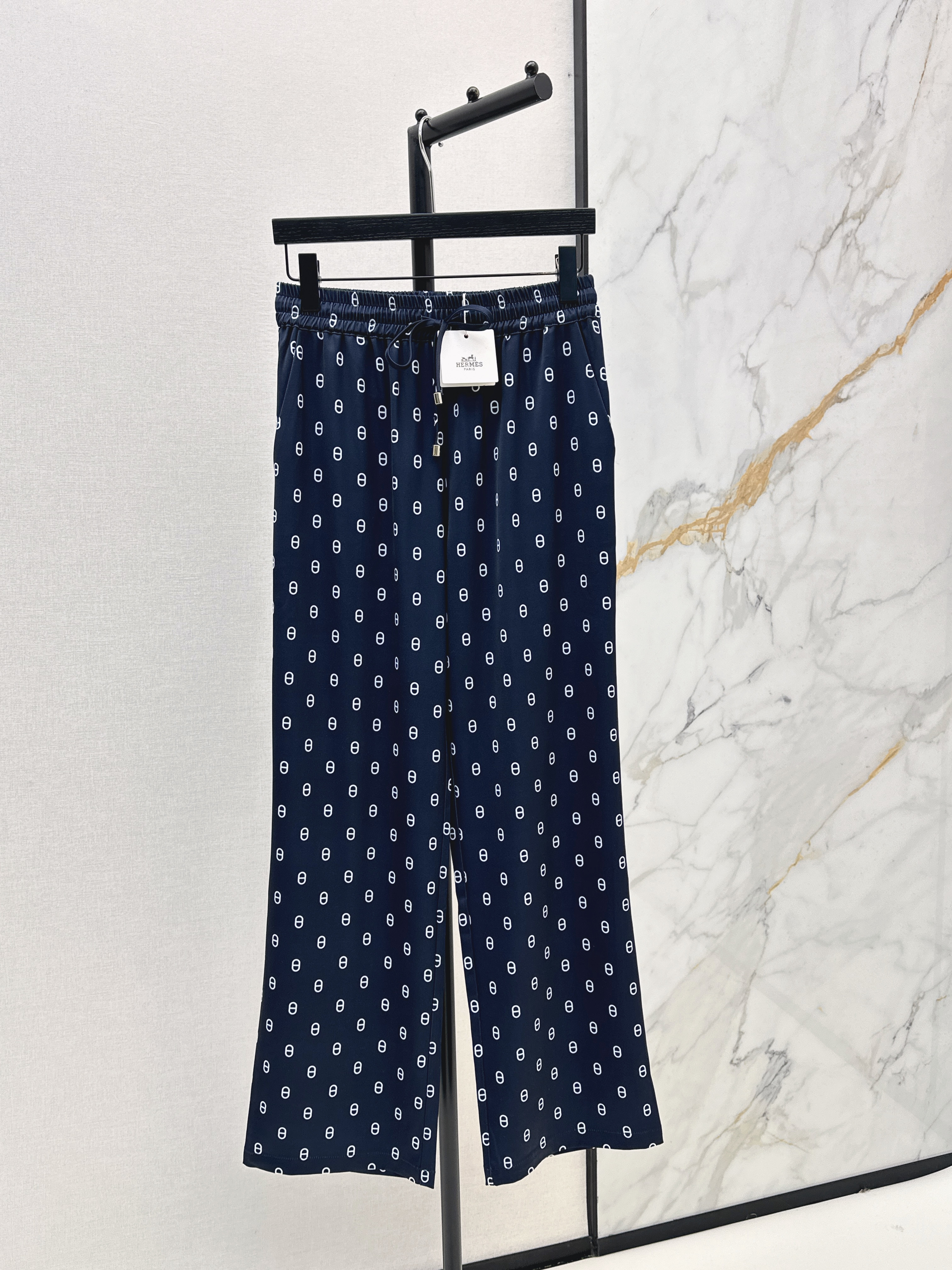 Louis New All-over print wide-leg trousers