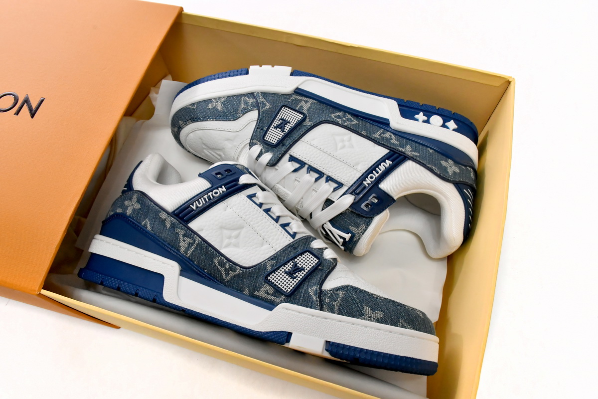 Pkkicks God Batch LOUIS VUITTON Trainer Cowboy Blue FD0291