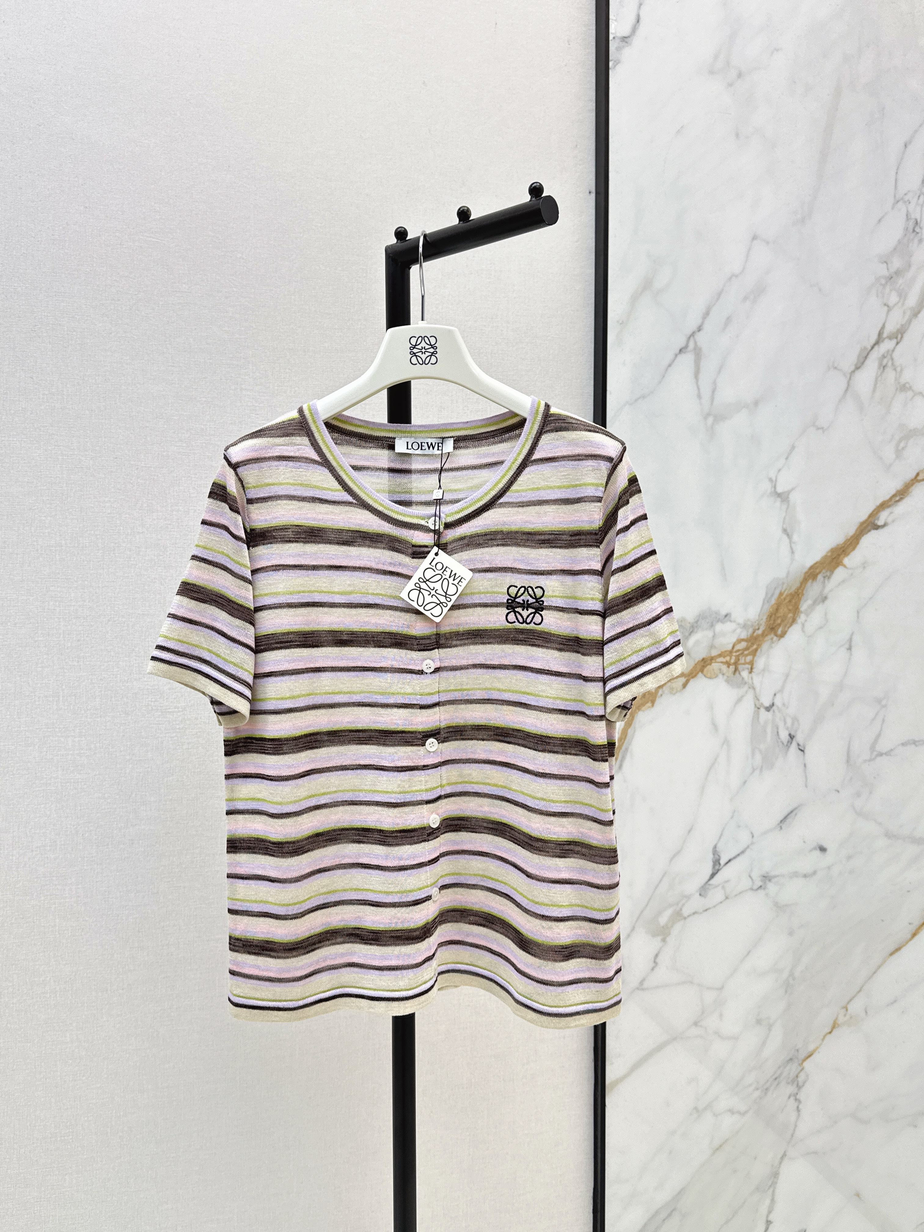 Loe New Striped cardigan