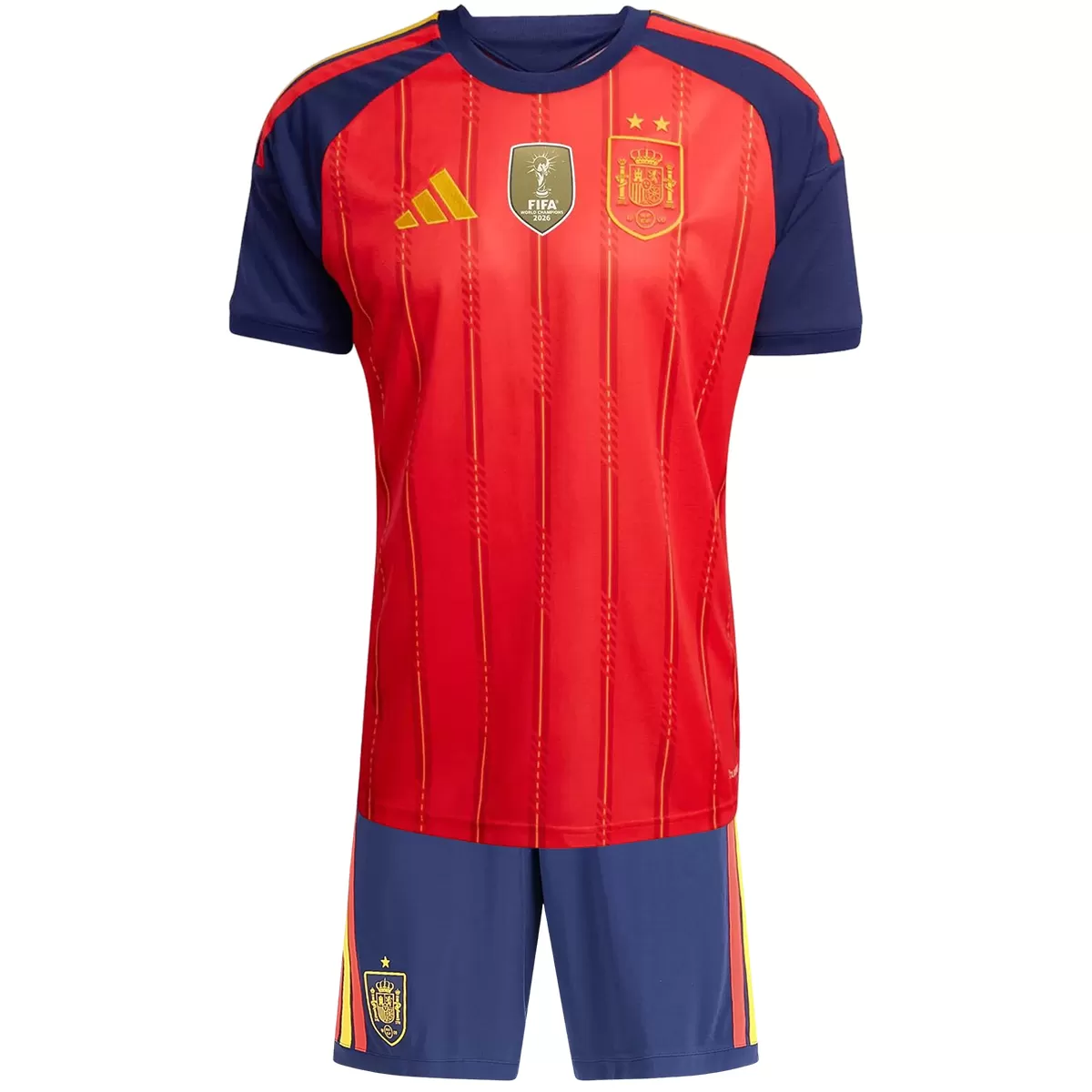 2026 Spain World Cup Star Player Home Kids' Soccer Jersey Set with Socks  (Two stars) 1:1 Thai Quality