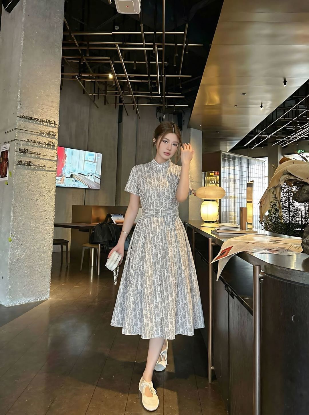 CD New jacquard dress