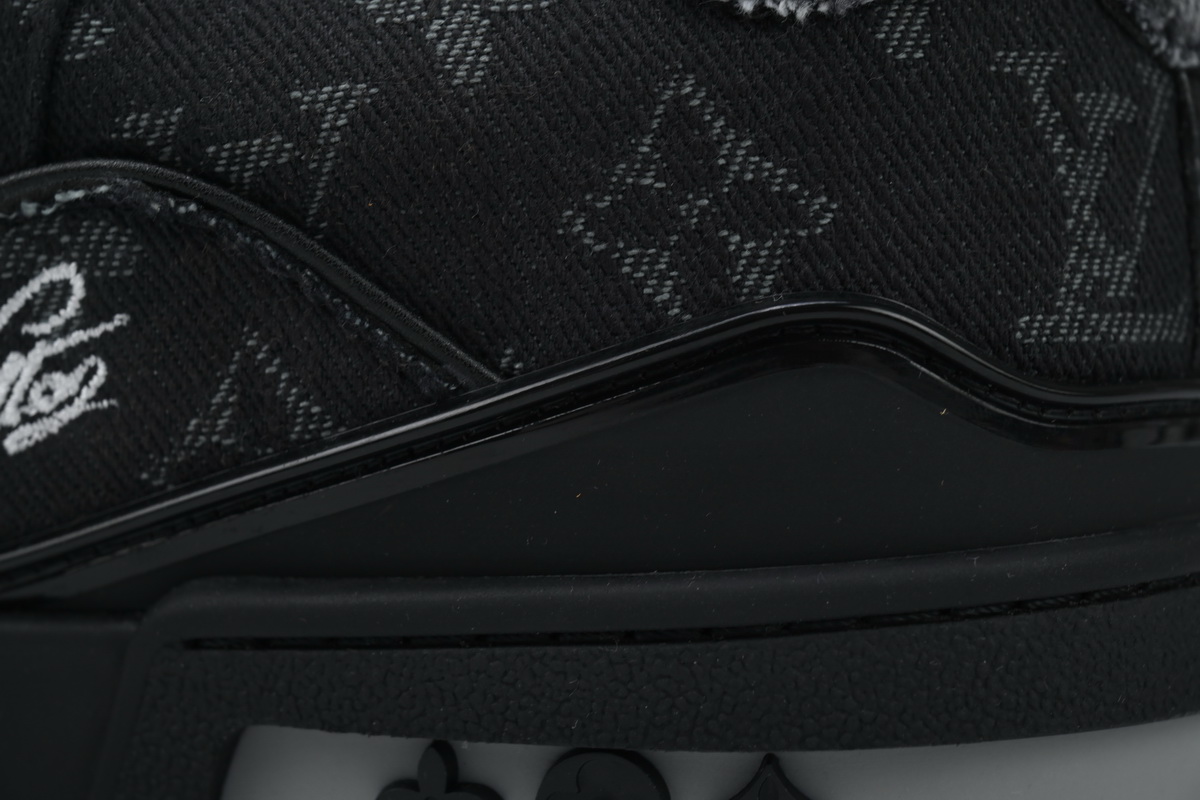 Pkkicks God Batch Louis Vuitton Trainer 'Black Monogram Denim