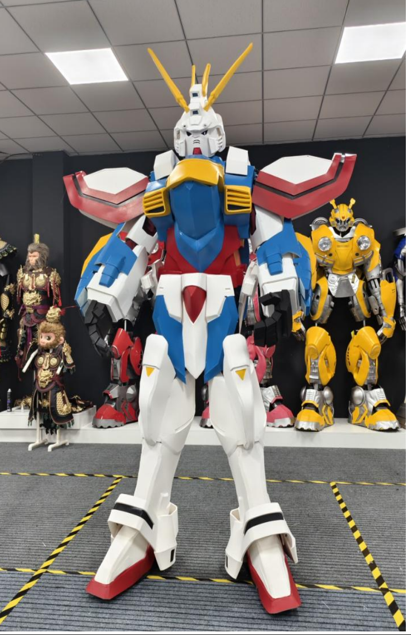 Life Size Wearable Gundam Mecha Suit, Full Body EVA Cosplay Armor with LED Lights